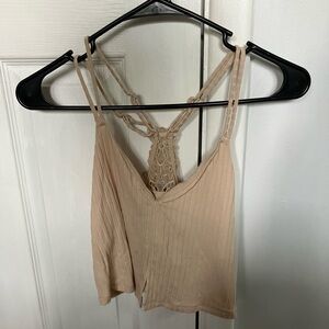AERIE Tan Crop Top M